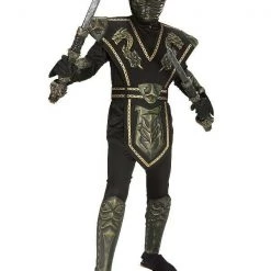 Rubie's Costumes Gold Dragon Warrior Battle Ninja Boys Costume