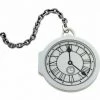 Unbranded Alice In Wonderland White Rabbit Jumbo White Pocket Watch Clock Dont Be Late