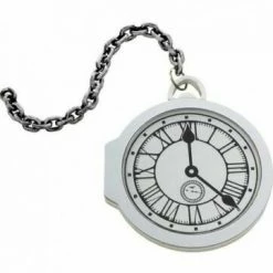 Unbranded Alice In Wonderland White Rabbit Jumbo White Pocket Watch Clock Dont Be Late