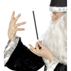 Smiffys Black MAGIC WAND Magicians Wizard Costume Prop