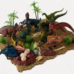 Kmart 62 Piece Prehistoric Kingdom Of Dinosaurs Adventure Kids Toy Play Set Figures Home & Garden