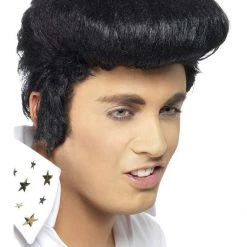Rubies/Smiffys/Dr.Toms Elvis Presley Microphone Scarf Shades Headpiece Wig Mens Costume Accessory