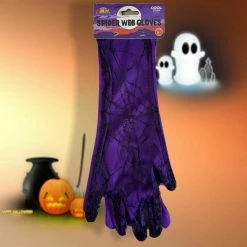 TNW Spider Web Witches Gloves Halloween Ladies Costume Accessory Halloween Costumes 12 TNW Spider Web Witches Gloves Halloween Ladies Costume Accessory Halloween Costumes