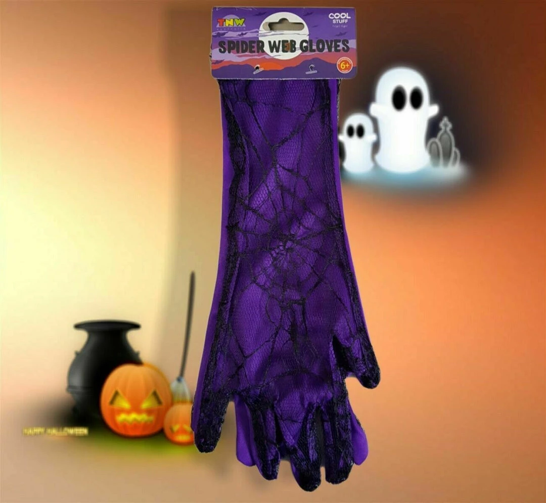 TNW Spider Web Witches Gloves Halloween Ladies Costume Accessory Halloween Costumes 6 TNW Spider Web Witches Gloves Halloween Ladies Costume Accessory Halloween Costumes