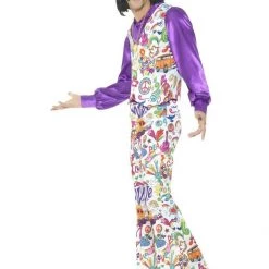 Smiffys Men's Costume Groovy Hippie 60s Mens Costume Disco 70s Costume 5 Smiffys Men's Costume Groovy Hippie 60s Mens Costume Disco 70s Costume