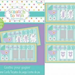 Balloon Agencies Party Supplies BABY SHOWER Pack Of 12 Scratch And Win Game Cards Party Game Decorations