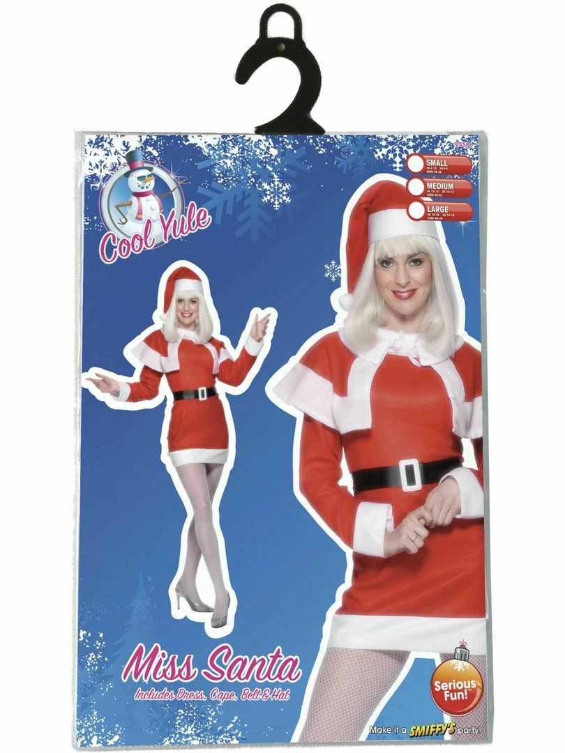 Smiffys Christmas Adult Costumes Miss Santa Claus Fleece Christmas Party Outfit Fancy Dress Ladies Costume & Hat 4 Smiffys Christmas Adult Costumes Miss Santa Claus Fleece Christmas Party Outfit Fancy Dress Ladies Costume & Hat