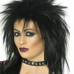 Smiffys Rock Diva Wig 80s Mullet Punk Ladies Fancy Dress Tina Turner Costume Wig Wigs