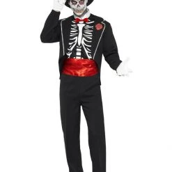 Smiffys Day Of The Dead Sugar Skull Halloween Mens Costume Halloween Costumes