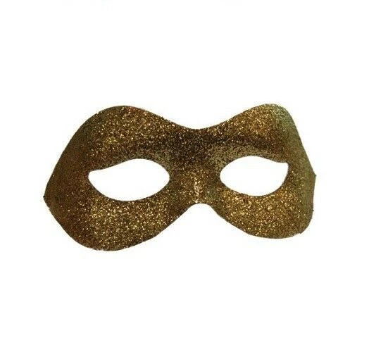 Sweidas Gold Glitter Fitted Mens Masquerade Eye Mask 1 Sweidas Gold Glitter Fitted Mens Masquerade Eye Mask