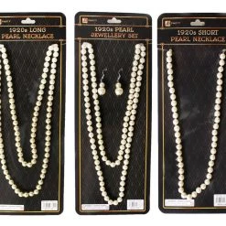 JD Party Flappers 20s Gatsby Pearl Necklace Jewellery1920s Ladies Costume Accessory