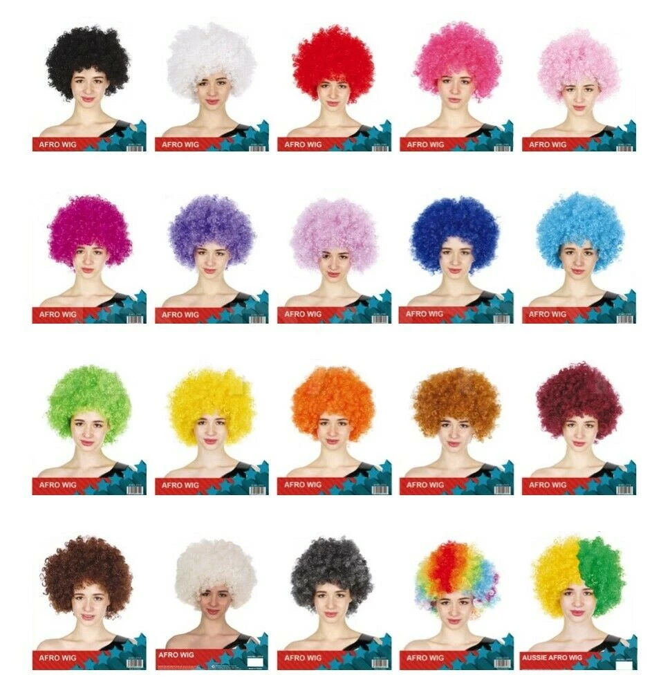 JD Party Fancy Dress Up Costume Party Afro Wig Curly Cosplay Funk Disco Halloween Clown 1 JD Party Fancy Dress Up Costume Party Afro Wig Curly Cosplay Funk Disco Halloween Clown