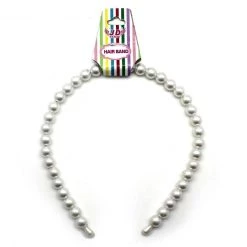 JD Health & Beauty Faux Pearl Beads Hair Band Head Band Party Tiara Ladies Girls Hair Accessory