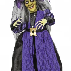 Unbranded 79cm Animated Standing Witch Door Greeter Halloween Decoration Prop