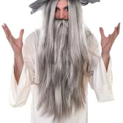 Forum Novelties MerlinDark Wizard Sorcerer Magician Medieval Robe Mens Costume