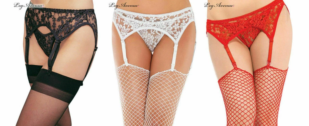 Tomfoolery Leg Avenue Garter Belt Suspenders With G-String Plus Size & Regular Red White Bl Clothing Apparel 4 Tomfoolery Leg Avenue Garter Belt Suspenders With G-String Plus Size & Regular Red White Bl Clothing Apparel