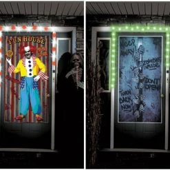 Unbranded Creepy Clown Creepy Zombie Greeter With Light & Sound Halloween Decoration Halloween Props/Decoration