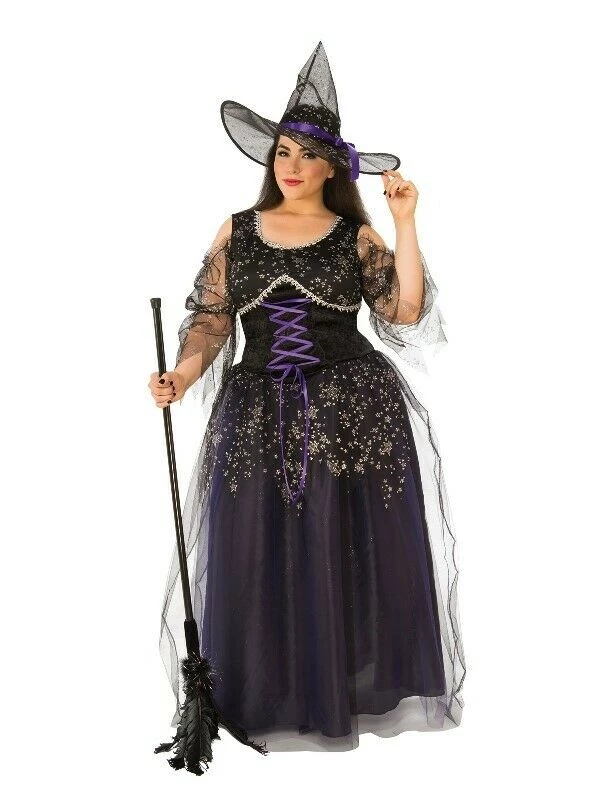 Rubie's Halloween Costumes Midnight Witch Plus Size Book Week Halloween Ladies Costume 1 Rubie's Halloween Costumes Midnight Witch Plus Size Book Week Halloween Ladies Costume