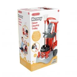 ATD Casdon Toy Henry Hetty Floor Cleaning Set Deluxe Toy Cleaning Trolley