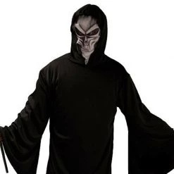 Unbranded Grim Reaper Grave Ghoul Black Hood Mens Halloween Costume