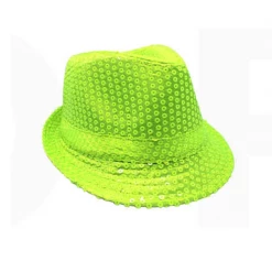 JD Party Costume Accessories FEDORA Trilby Hat Cap Glitter Sequin Sequinned Dance Party Costume MJ Jazz Hats