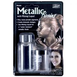 Tomfoolery MEHRON Intense Metals Metallic Powder & Mixing Liquid Face Body Eyeshadow Paint Costume Accessories