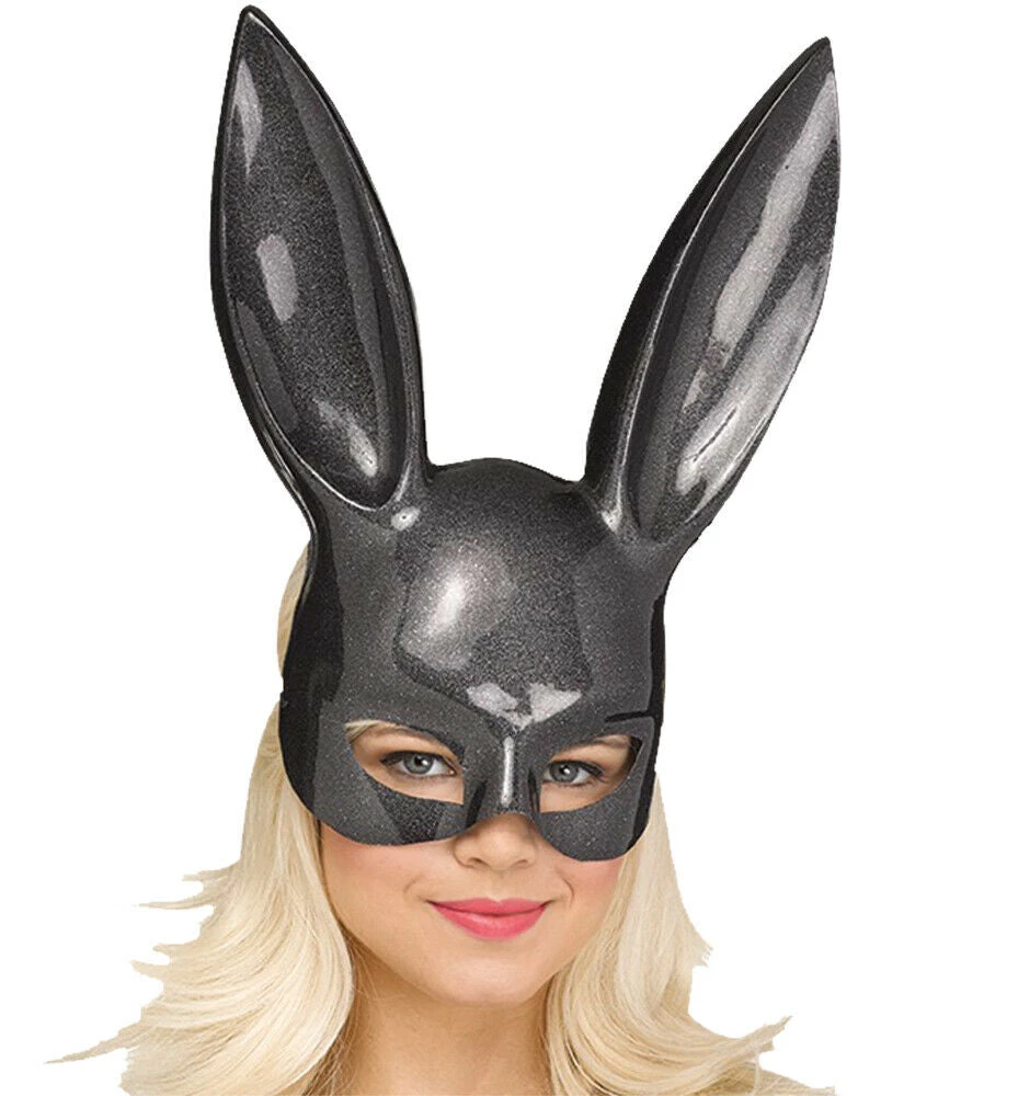 Morris Easter Bunny Ears Rabbit Face Mask Rainbow Black Glittery Costume Accessory Costume Accessories 5 Morris Easter Bunny Ears Rabbit Face Mask Rainbow Black Glittery Costume Accessory Costume Accessories