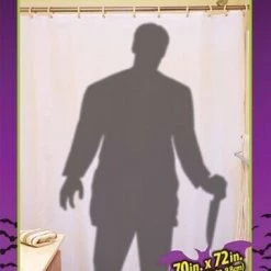 Sweidas Psycho Stalker Shower Curtain Halloween Decoration Prop Halloween Props/Decoration