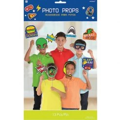 Balloon Agencies Emoji Epic Selfie Party Celebration Believe Glittered Sign Photo Prop Kit