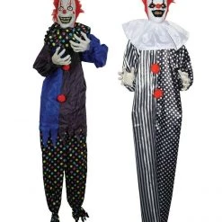 Morris 6ft Life Size Shaking Clown Hanging Halloween Decoration Halloween Props/Decoration