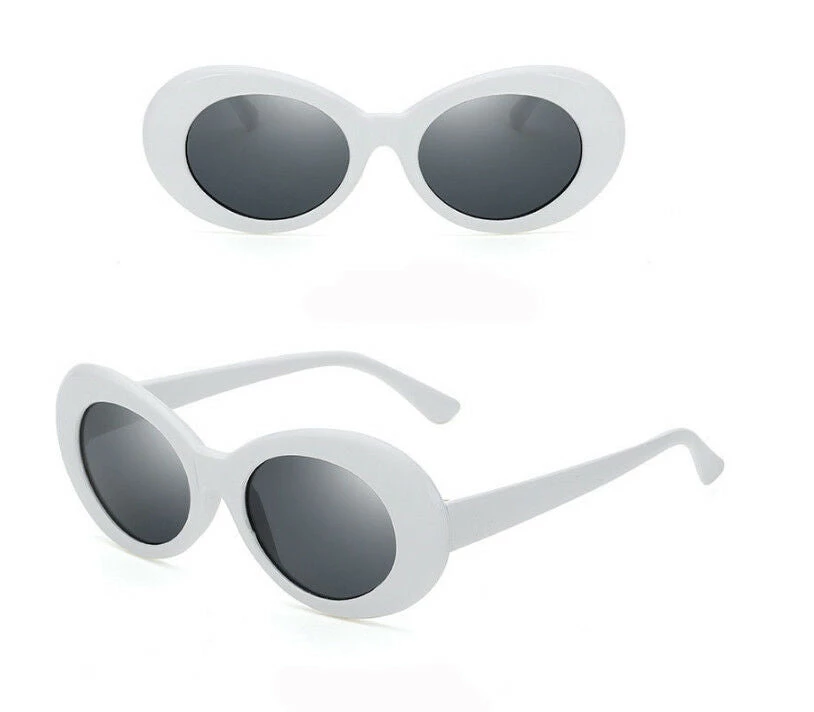 Tomfoolery Vintage Nirvana Kurt Cobain Sunglasses Round Clout Mens Ladies White Costume Accessories 2 Tomfoolery Vintage Nirvana Kurt Cobain Sunglasses Round Clout Mens Ladies White Costume Accessories