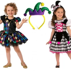 Rubie's Costumes Little Jester Tutu Dress And Headband Book Week Halloween Girls Costume