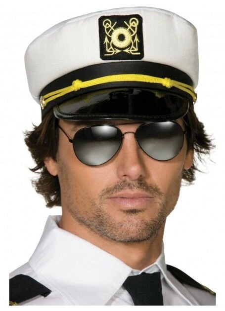 Tomfoolery Costume Accessories Admiral Sea Sailor Captain Hat Skipper Costume Cap Navy Or White 2 Tomfoolery Costume Accessories Admiral Sea Sailor Captain Hat Skipper Costume Cap Navy Or White