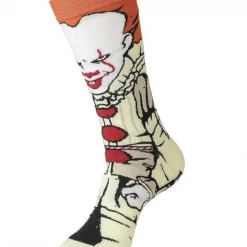 Unbranded Costume Accessories IT Pennywise Clown 3D Cartoon Character Crazy Sock Day Adults Mens LIGHT