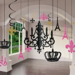 Balloon Agencies Day In Paris Glitter Chandelier Party Decorating Kit