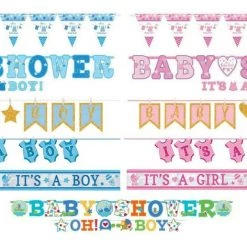 Balloon Agencies Party Supplies Baby Shower Boy Girl Pennant Banner Party Decoration