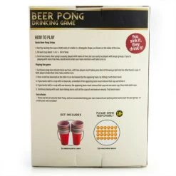 MDI Australia Home & Garden Beer Pong Drinking Game Set Fun Family Party Game Activity 24 Red Cups & Balls