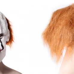 JD Party ADULT Mens IT Costume Evil Clown Pennywise Mask Halloween Jester Haunted Set