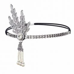 AliExpress 1920s 20s Flapper Great Gatsby Headband Vintage Bridal Headpiece With Tassle Costume Accessories