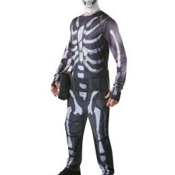 Rubie's Licensed Mens Fortnite Skull Trooper Costume Epic Game Adults Halloween Jumpsuit