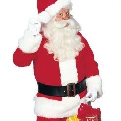 Rubie's Christmas Santa Claus Crimson Plush Suit Regency Classic Mens Costume Christmas Adult Costumes