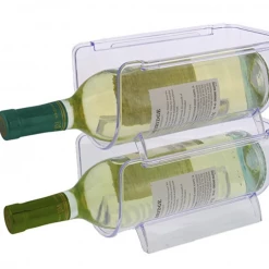 JM 1, 2 Or 6 X Stackable Fridge Pantry Food Organiser Wine Bottle Holder Storage Home & Garden