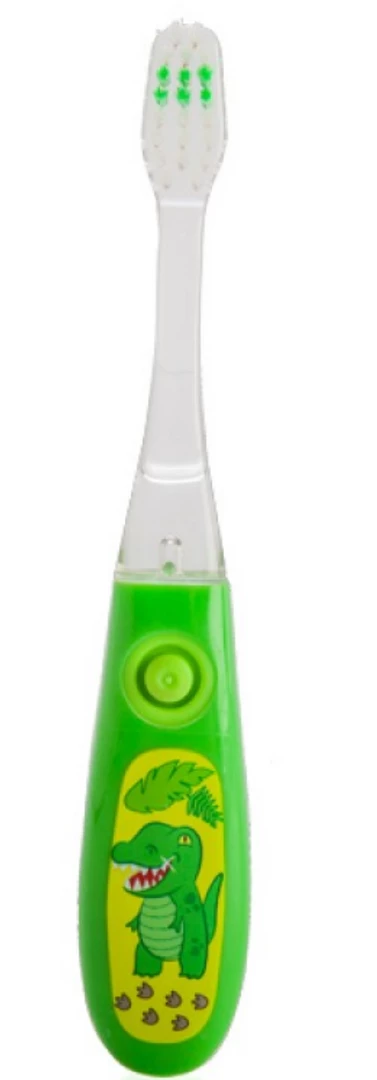 MDI Australia Green Dinosaur Light Up Toothbrush Kids For Ages 3+ Flashes For 2 Minutes Teeth Health & Beauty 4 MDI Australia Green Dinosaur Light Up Toothbrush Kids For Ages 3+ Flashes For 2 Minutes Teeth Health & Beauty