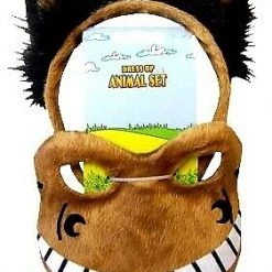 Sweidas Costume Accessories Farm Animal Headband & Mask Costume Set Sheep Panda Owl Fox Frog Cat Horse Zebra