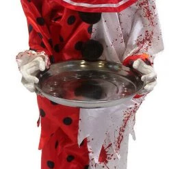 Kmart 95cm Animated Talking Light Up Eyes Pennywise Clown Halloween Prop Halloween Props/Decoration