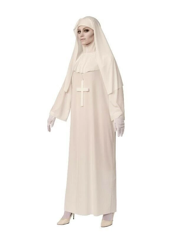 Rubie's Halloween Costumes White Nun Religious Size STD Halloween Ladies Costume 1 Rubie's Halloween Costumes White Nun Religious Size STD Halloween Ladies Costume