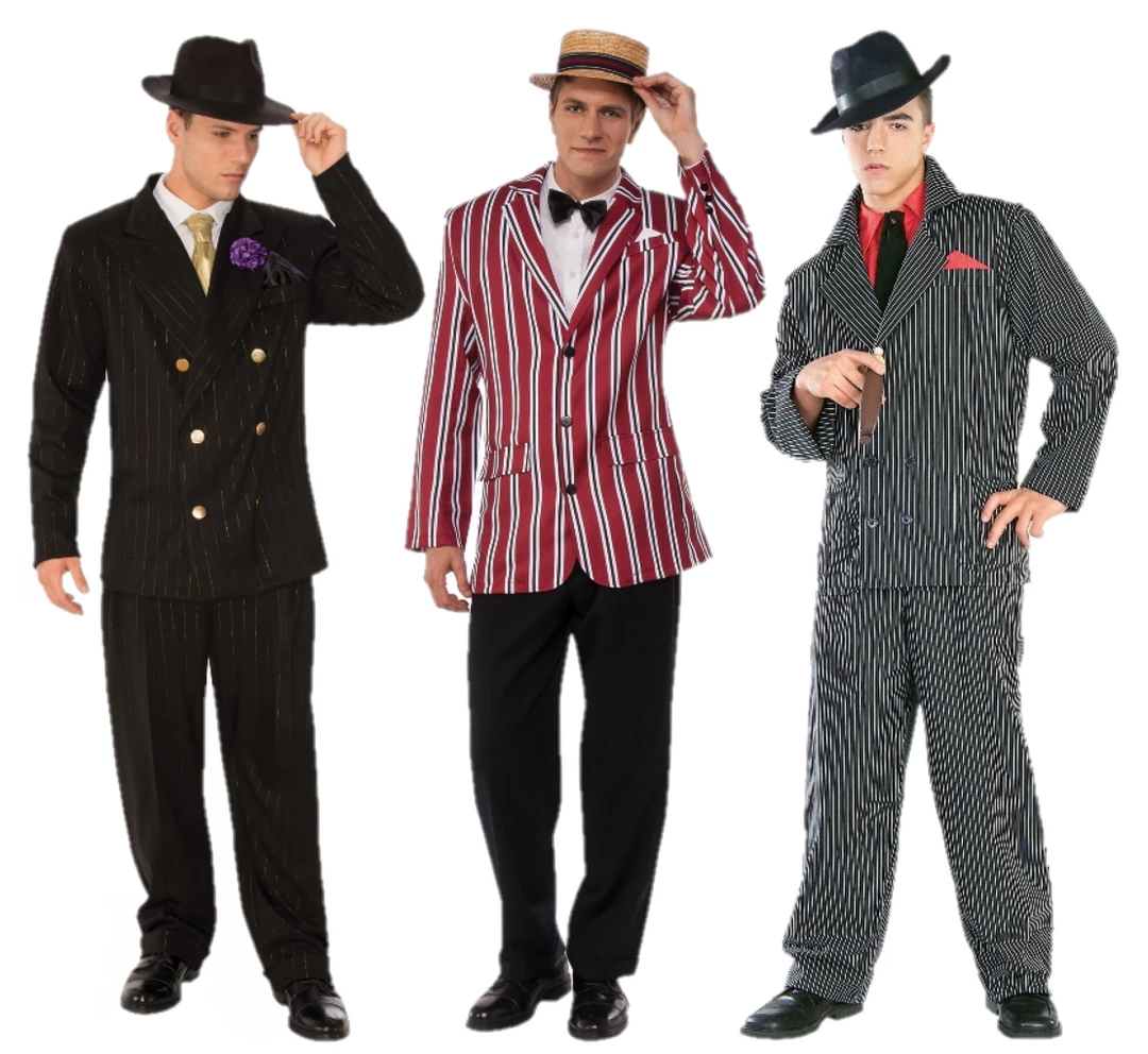 Rubie's Good Time Sam Roaring 20s Gangster Mens Costume 1 Rubie's Good Time Sam Roaring 20s Gangster Mens Costume