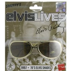Rubies/Smiffys/Dr.Toms Elvis Presley Microphone Scarf Shades Headpiece Wig Mens Costume Accessory