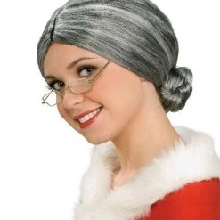 Unbranded Granny Grandma Old Lady Grey Bun Ladies Wig Wigs 7 Unbranded Granny Grandma Old Lady Grey Bun Ladies Wig Wigs