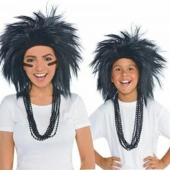 Balloon Agencies Fan Supporters Crazy Spikey Wig Ladies Mens Costume Accessory Many Colours